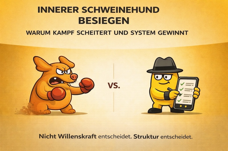 So besiegst du deinen inneren Schweinehund